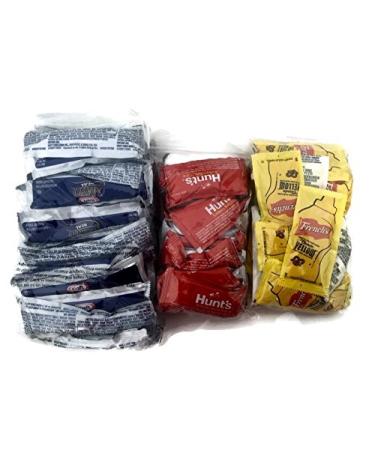 Mayo, Ketchup, Mustard On-the-Go Condiment Combo - 75 Packets Set - Buy Online on GoSupps.com