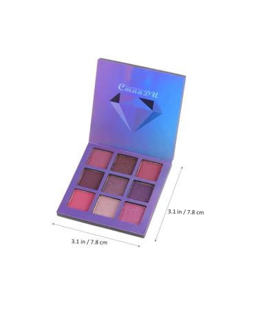 FRCOLOR 2pcs 9 Mattes Glitter Eyeshadow Palette - Metallic Shimmer & Lasting Purple Sequins for Stunning Eye Looks | International Shipping Available - Buy Online on GoSupps.com