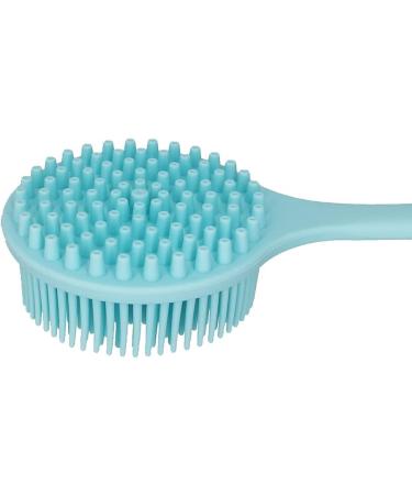 Shop DNC Silicone Back Scrubber for Shower - Soft Blue Bath Brush with Long Handle | Ideal for Comfortable Cleansing - Buy Online on GoSupps.com