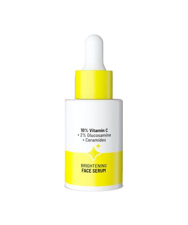 KP 10% Vitamin C Fa.ce Ser.um |Brightens & Gives Glow |Fades Dark Spots |Treats Hyperpigmentation| Balances Melanin Production | Ethyl Ascorbic Acid & Glucosamine | For All Skin Types 30ml