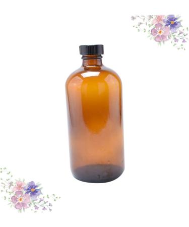 Cabilock Sealing Glass Bottle 4pcs Sealing Honey Pot Glass Water Bottle Glass Container Kit Glass Bottle With Cover Plastic Cap - Buy Online on GoSupps.com