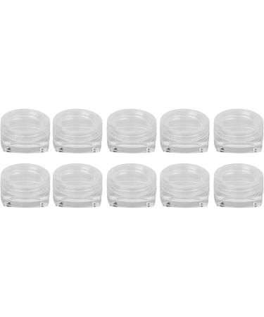 Entatial Nail Powder Container - Clear Glass Nail Art Storage for DIY Cosmetics - Buy Online on GoSupps.com