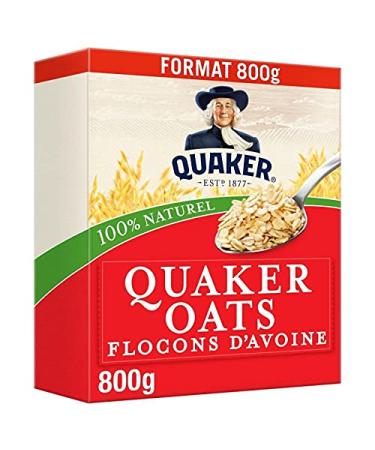 Quaker Oats Flocons d'Avoine Familial 800g - D licieux Petit D jeuner - Super aliment sain pour toute la famille - Le Lot De 4