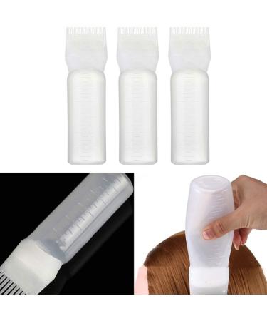3-Piece Root Comb Set - 4 oz Reusable Hair Dye Bottles for Scalp Treatment & Color Application - Buy Online on GoSupps.com