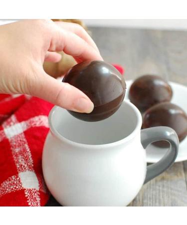 Doohickey Fudgy Bombs Hot Chocolate Bombs Filled with Cocoa Mix and Marshmallows Hot Cocoa Bombs Easy to Make Super Chocolatey and Delicious Taste (10 Pack) - Buy Online on GoSupps.com