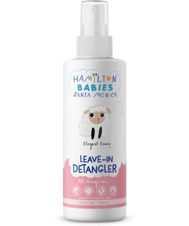 Hamilton Babies: Elegant Emmy Leave-In Detangler - Baby Detangler - 5 fl oz / 149 mL - Natural, Hypoallergenic, Moisturizing, Softens and Strengthens Difficult-to-Manage Hair, Eliminates Frizz