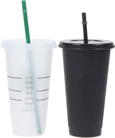 Nail Clippers 1pc Straw Cup Drink Black and White Straw Mugs with Lid Tumbler Matte Coffe Cup with Straw(Black) - Buy Online on GoSupps.com