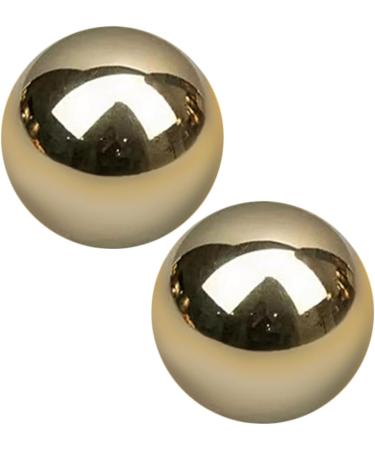 Solustrious Portable Massage Device - Set of 4 Brass Gymnastics Balls for Hand Training & Relaxation | Outdoor Massage Rollers - Buy Online on GoSupps.com