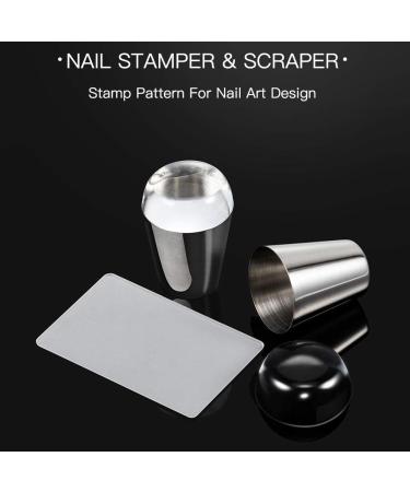 Clear Nail Art Stamper Kit | DIY French Nail Stamping Tools & Accessories | Professional Silicone Nail Art Kits - Buy Online on GoSupps.com