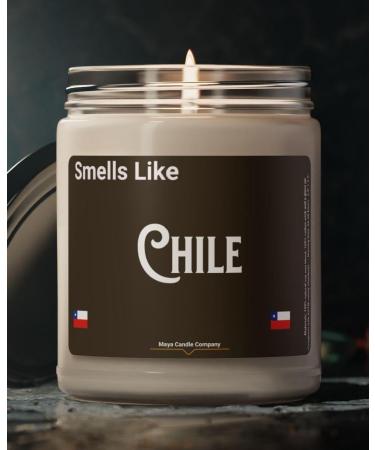 Natural Scented Soy Candle - 9oz Chile Fragrance | Romantic Gift - Clean Cotton Aroma - Buy Online on GoSupps.com