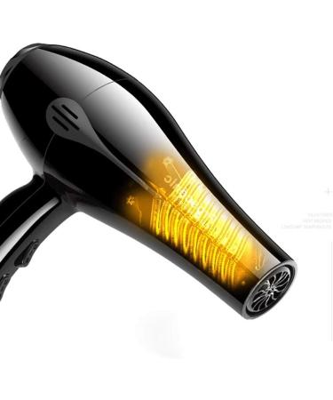 2000W Hhigh-Power Dc Motor Blue Negative Ion Hair Dryer Home High Power Hair Dryer Hotel Hair Dryer/Blue (Black) - Buy Online on GoSupps.com