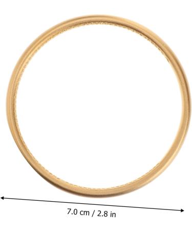 SOIMISS 2 pcs stretch bracelet women's bracelets bracelet for women gold bangle bracelets Titanium Closed Bracelet custom cuff bracelet women hand chain Titanium Bracelet women jewelry 7X0.8CM Golden - Buy Online on GoSupps.com