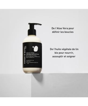 SERGE D'ESTEL PARIS Styling Cream for Dry and Frizzy Hair 200ml Leave-in Treatment Nourishing and Disciplining Curls Brings Shine and Softness 100% Vegan Made in Paris - Buy Online on GoSupps.com
