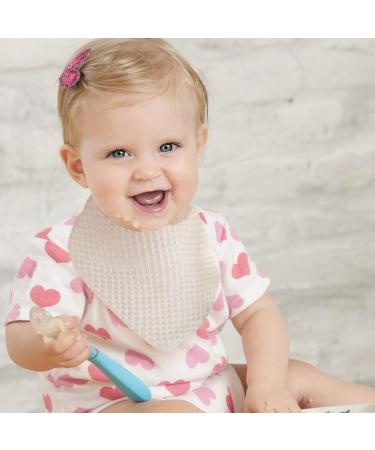 Surakey Muslin Baby Bibs - 100% Cotton Bandana Drool Bibs for Boys and Girls - Burp Cloth Saliva Towel for Teething - Blue - Buy Online on GoSupps.com