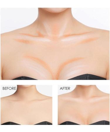 jojomis Highlighters Stick Double-Head Makeup Concealer Contouring Cream Set Face Highlighters Sticks - White+ Light coffee - Buy Online on GoSupps.com
