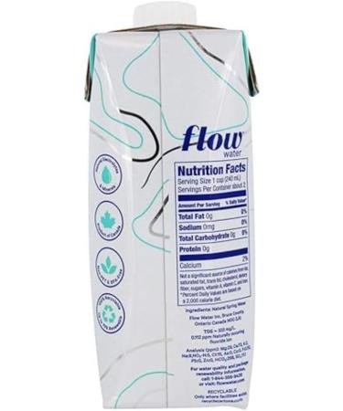 Buy Flow Alkaline Spring Water - 100% Natural Eco-Friendly Packaging Refreshing Taste NON-GMO BPA-Free Pack of 12 x 500ml - International Shipping Available - Buy Online on GoSupps.com