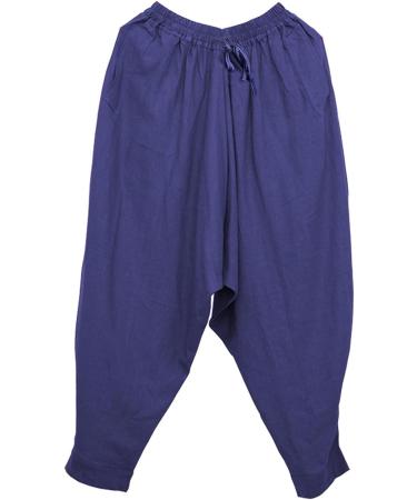 CLANMILUMS Men's Casual Navy Harem Pants - Boho Hippie Style - Buy Online on GoSupps.com