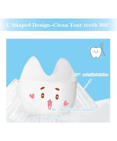 Kids U-Shaped Silicone Toothbrush 4-Pack | 360 Oral Cleaning & Massage | Children 6-12 Years | Training Toothbrushes - Buy Online on GoSupps.com