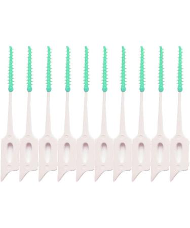 Interdental Brush Silicone Set (160 Brushes) - Teeny Green Toothpick Alternative for Effective Meal Residue Cleaning - Buy Online on GoSupps.com