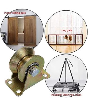 4 Pcs 2 Inch V-Groove Track Wheel Sliding Door Roller for Track Sliding Doors Mechanical Carts and Mobile Workbench - Buy Online on GoSupps.com