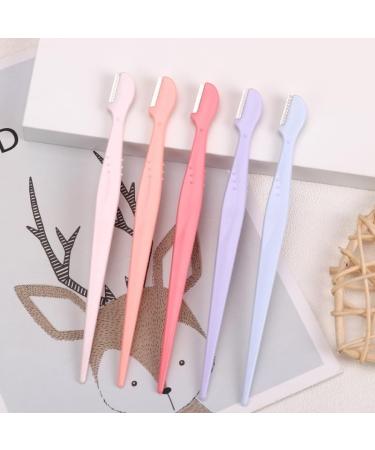 Buy 2/3/5PC Eyebrow Trimmer Razors - Straight Handle Anti-Scratch Perfect for Beginners - Purple Beauty Tool for Flawless Eyebrows - Buy Online on GoSupps.com