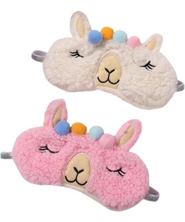 FOMIYES 4 Pcs Cartoon Eye Mask for Kids | Sherpa Fleece Sleep Masks | Plush Fabric Eye Patch for Travel & Sleep | Perfect for Girls & Adults - Buy Online on GoSupps.com