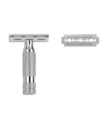 ROCKWELL RAZORS Classic Razor Rockwell 2C Chrome Shiny Single Color 1 unit (Pack of 1)