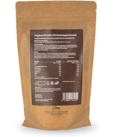 Mind Body Nutrition Vegan Chocolate Whey Protein Powder 510g | Plant-Based All Essential Amino Acids | Ideal for Fitness & Sports | Made in Germany - Buy Online on GoSupps.com