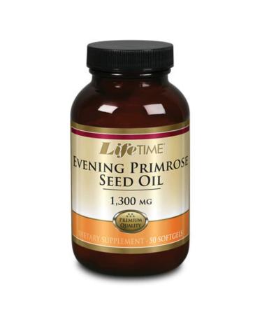 LIFETIME Evening Primrose Oil Softgel (Btl-Glass) 1300mg | 50ct