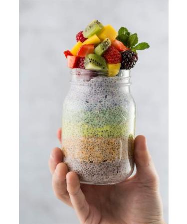Kilner Round Glass Screw Top Lid Preservation Storage Jar 0.5 L & 2 x 50 Lollipop Craft Sticks (Natural or Colored) (Coloured) 0.5 Litre + Lollipop Craft Sticks - Buy Online on GoSupps.com