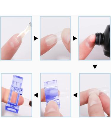 5 Pcs Polygel Nail Clips - Transparent Nail Clamps for Quick Building Gel - Nail Art Tool Clip Blue - Buy Online on GoSupps.com
