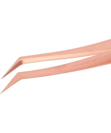 Buy Stainless Steel Eyelash Tweezers | Long Slanted Tweezers for False Eyelash Extension International Shipping Available - Buy Online on GoSupps.com