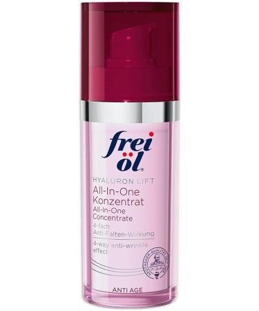 frei l Anti-Age Hyaluronic Lift All-in-One Concentrate Care Cream Including Anti-Ageing Serum with 4X Anti-Ageing Effect Hyaluronic Serum Reduces Wrinkle Depth Vegan 30 ml - Buy Online on GoSupps.com