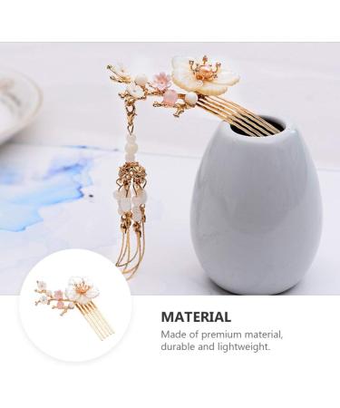 Lurrose Pearl Hair Clip Chinese Style Hair Stick Flower Hair Chopstick Hair Accessories Pearl Hair Clips - Buy Online on GoSupps.com