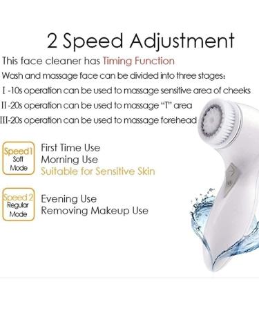 OJOINK Facial Cleansing Brush Deep Cleansing Brush Electric Face Scrubber Waterproof Facial Cleansing Brush - Buy Online on GoSupps.com