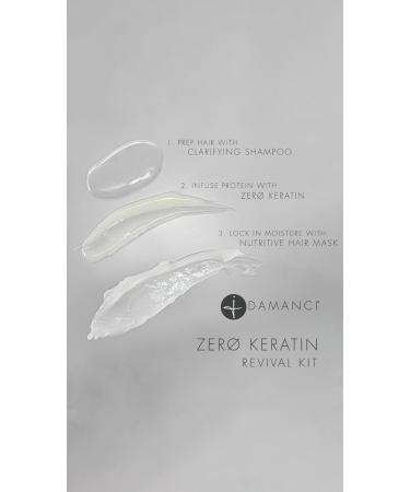 ZerO Keratin Revival Kit - Organic Keratin Treatment Formaldehyde-Free Hair Mask (2.3 Oz) | International Shipping - Buy Online on GoSupps.com