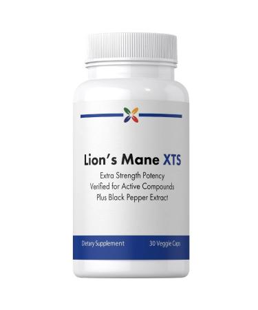 Stop Aging Now - Lions Mane Supplement - 30 Vegetable Capsules - Plus BioPerine Black Pepper Extract