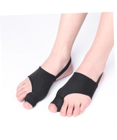 Hallux Valgus Sleeve & Toe Corrector Set - 1 Pair, Black - Toe Separators & Straighteners for Hammer Toe - Hand Cuff Holders - Toe Correcting Tools - 9x6.8cm - Buy Online on GoSupps.com