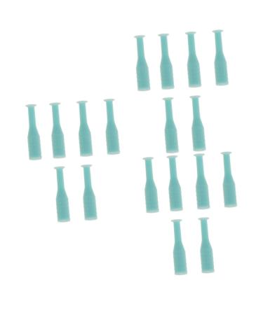 Healvian 24 STK glasses case suction stable contact lenses container soft lens-extractor soft contact lens remover mirror film mirror foil holder for lentil holder lens holder suck piston greenx3stk 3.5x0.8cmx3pcs