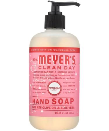 Mrs Meyers Clean Day Soap Hand Lq Hol Pepprmnt 12.5 Fl Oz (Pack of 3)