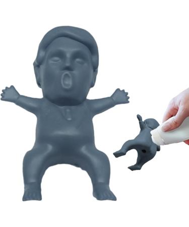 Lambo Toothpaste Cap Dispenser Funny | Pump Lid Squeezer with Fun President's Toothpaste Tube Squeezing Toothpaste Gadgets for Adult and Kids Grey - Buy Online on GoSupps.com