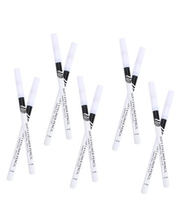 Didiseaon 24 pi ces Crayons Eyeliner Femme Blancs Pratiques Crayons Yeux pour Maquillage Naturel et Lumineux Accessoires Fards Paupi res pour Application Facile