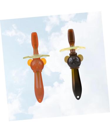 Anneome 2-Pack Silicone Bristle Toothbrush for Children - Safe Soft Training Brushes for Oral Care - Buy Online on GoSupps.com