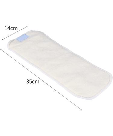Bamboo Fibre 4-Layer Adult Incontinence Cloth Nappy Inserts - Washable & Reusable Liner for Dry Skin - Buy Online on GoSupps.com