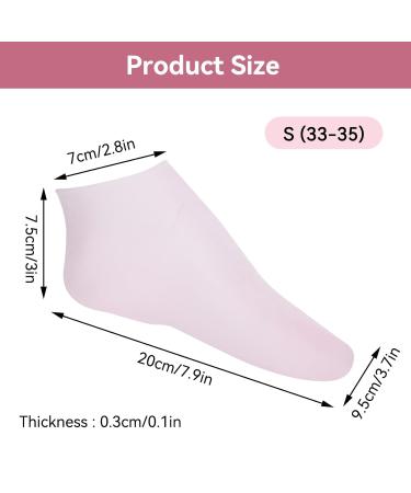 Buy 2 Pairs of Comfort Moisturizing Spa Gel Socks Reusable Peeling Foot Care for Soft Skin | Men & Women | Size S (33-35) - Buy Online on GoSupps.com