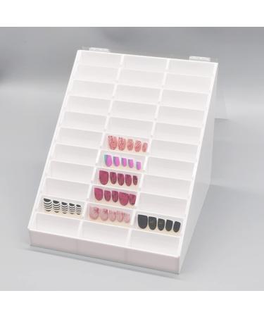 Beaupretty 1pc Nail Art Display Box Nail Decoration Display Nail Chart Book Nail Polish Sample Display Nail Varnish Colour Chart Nail Tip Organizer Nails Gel Manicure Acrylic Atlas White - Buy Online on GoSupps.com
