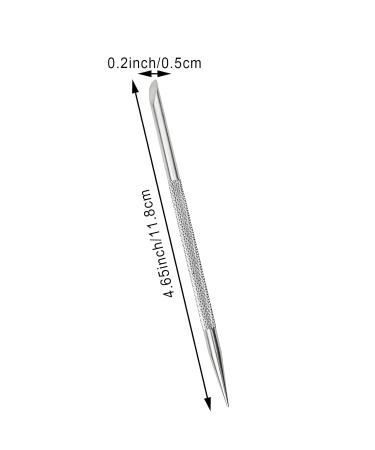 6 PCS Stainless Steel Cuticle Pusher Tool Set - Nail Polish Remover & Manicure Pedicure Cleaner for Perfect Fingernails & Toenails - Buy Online on GoSupps.com