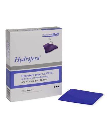 Hydrofera Blue Bacteriostatic Foam Dressing 4X4 - Box of 10-2 PK (20 Total)