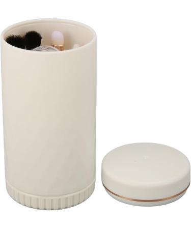 Makeup Brushes Set Travel Makeup Brush Set Portable Multifunctional Mirror Cap for Blending Foundations (white) - Buy Online on GoSupps.com
