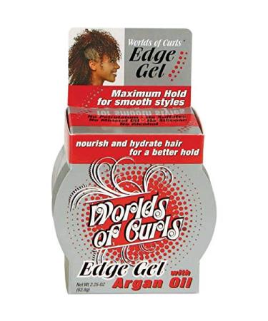 Worlds Of Curls Edge Gel With Argan Oil 2.25 Oz